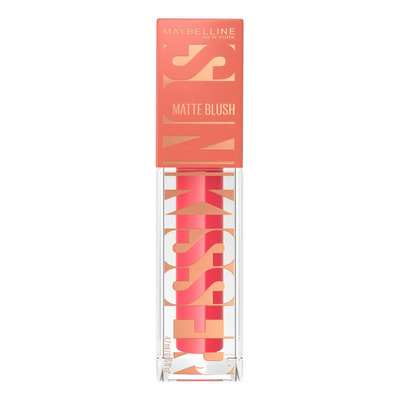 Maybelline SunKisser Rubor Líquido Mate Pink Mirage, Efecto Sunglow Rosa Suave, Fórmula con Vitamina E, Aplicador XL, Duración 12 Horas, Difuminable, 4.7ml | Envío gratis