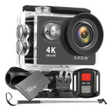 Câmera Eken H9r 4k Original + 32gb + Bastão + Controle Moto
