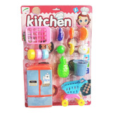 Set Cocina Infantil Niño Niña Vajilla Juguete Didáctico Chef