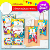 Kit Imprimible Gallina Pintadita Candy Bar Decoracion R33