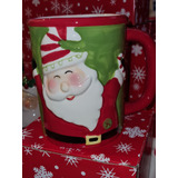 Taza Navidad De Loza 700ml Incluye Caja 