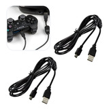 2 Cabos Controle Para Ps3 Sincronização Carregamento Rápido