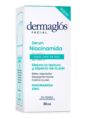 Dermaglos Facial Serum Niacinamida Todo Tipo De Piel. 30ml