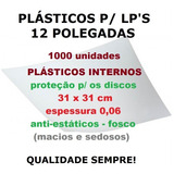 1000 Plásticos Internos 0,06 P/ Proteção De Lp Discos Vinil