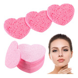 50 Esponjas En Forma De Corazn, Esponja Natural Comprimida P