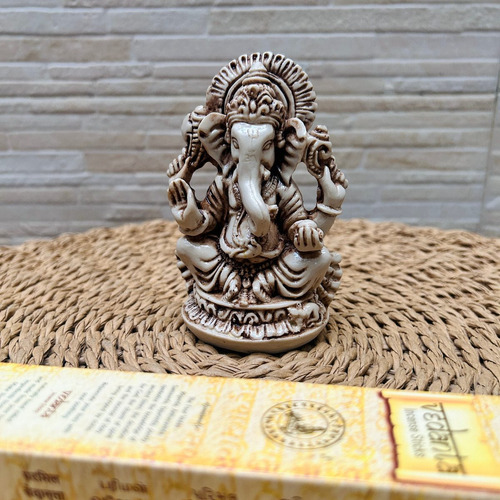Estatuilla Ganesha Importada India 12 Cm Apto Exterior
