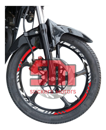 Stickers Reflejantes Rin De  Moto 250z 250sz 200z 125z 150z