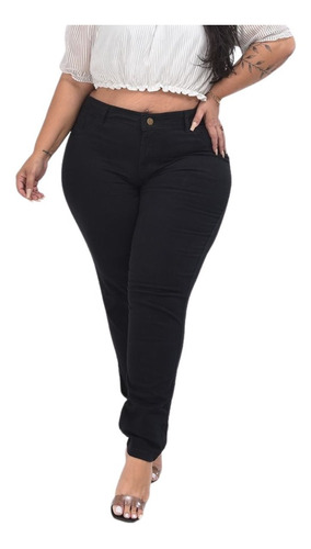 Calças  Plus Size Feminina Cintura Alta Strech Promoção