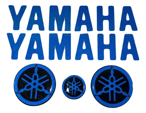 Yamaha Moto Emblema Circular, Juego De 3 Piezas. 