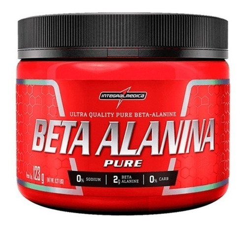 Beta Alanina 100% Pura 123g Aminoácido - Integralmédica