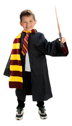 Capa Corbata Bufanda De Harry Potter Disfraz Cosplay Bordada Niño