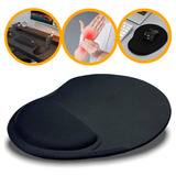 Mousepad Ergonômico Grande Preto C/ Descanso De Pulso Ótimo