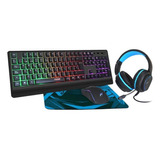 Kit Gamer Teclado Mouse Auricular Pad Combo 4en1 Noga Nkb405