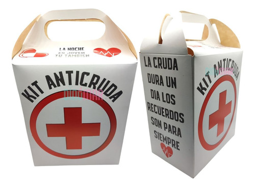 100 Caja Dulcera/lonchera Kit Anti Cruda. Fiesta,dulces,bolo