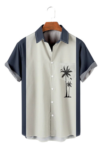Camisa Hawaiana Unisex Coconut 5 Element, Camisa Playa Pa