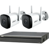 Kit Ip Seguridad Dahua Nvr 8 + 2 Camaras Wifi Vigilancia M3k