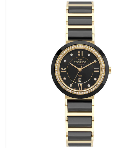 Relógio Technos Feminino Ceramic/saphire Dourado - 2036mro/1