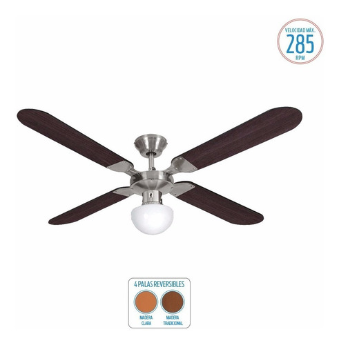 Ventilador De Techo Liliana Vthm210 C/ Luz 80w 5 Velocidades