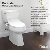 Kohler K57240 Puretide Asiento De Bidé Manual Alargado