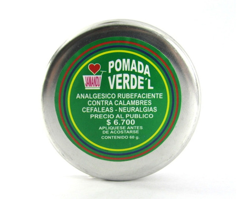 Pomada Verde Tradicional Pomada Gel Caliente X 20 Gramos