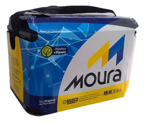 Bateria Carro 60ah Moura M60gd