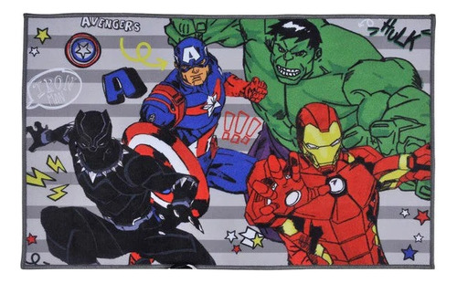 Avengers Los Vengadores Alfombras Bajadas  De Cama 56x90 