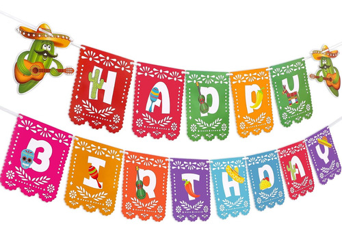 Pancarta Mexicana De Cumpleaños, Decoración Del Día De Los M