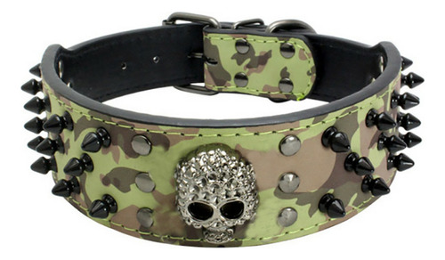 Collar Para Perro Con Diseño De Calavera Negra Para Hallowee