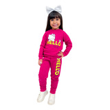 Conjunto Infantil Juvenil Menina Agasalho Inverno Diva Promo