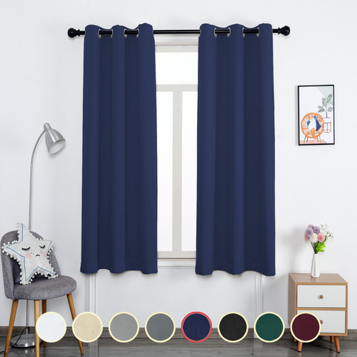 Cortinas Blackout Para Sala Recamara Hogar 132 X 213cm 2 Pzs