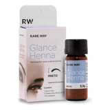 Henna Para Sobrancelhas Glance Preto Rare Way