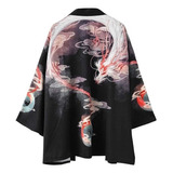 Abrigo De Kimono Japonés For Hombre Yukata Vintage Cardigan