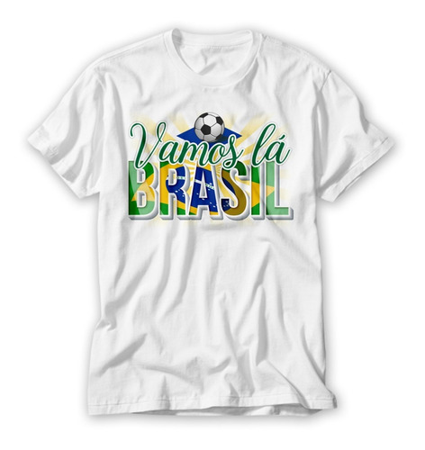 Camiseta Brasil Copa Do Mundo Seleção Vamos La Brasil 