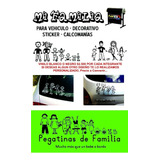 Sticker, Calcomanías, Familia Para Carros  Motos