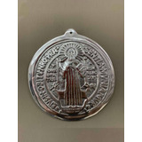 Medalla San Benito De Pared Grande 19 Cm Pewter