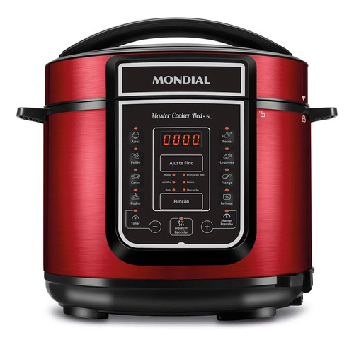 Panela De Pressão Mondial Master Cooker Red Pe-39 900w 220v