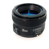 Lente Fijo Yongnuo 35mm F/2.0 Mf Af Para Canon O Nikon