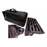 Pedalboard 52x25cm+elétrica Completa+kit Jack In Out + Bag