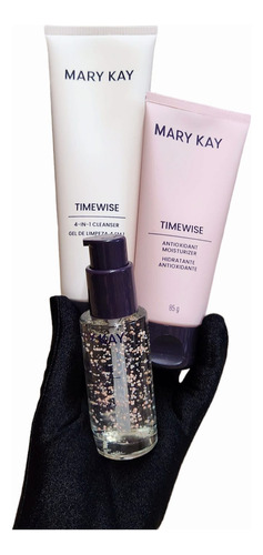 Kit Timewise 3d Gel 4em1 +hid.antioxidante+noturno Mary Kay 