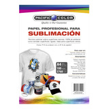 100 Hojas Papel Sublimación Profesional A4 - Ps