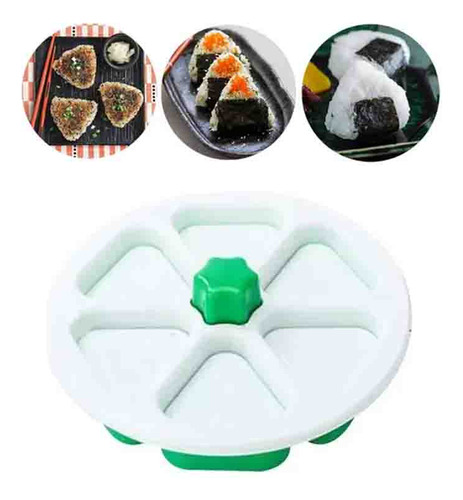 Molde De Sushi De 6 Furos Onigiri Press Molding Diy Rice Bal