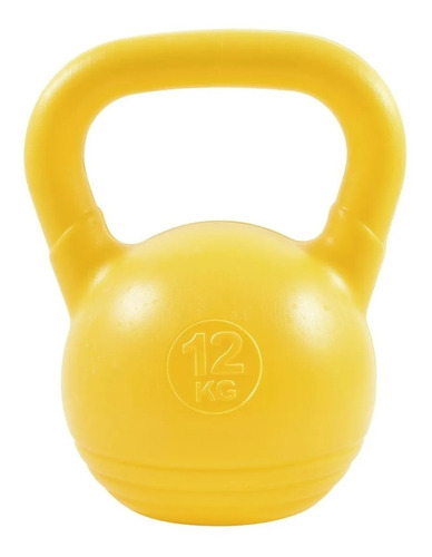 Pesa Rusa 12 Kg Pvc Kettlebell Sol Crossfit Fitness