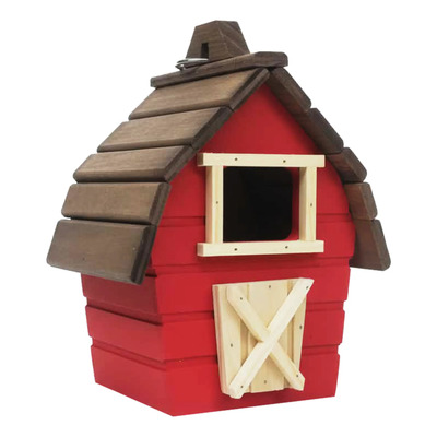 Casita Para Pájaro, Marca Rabii Vibes Modelo Granerito Rojo Rojo