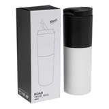 Vaso Térmico Zecat Road Travel Mug Plástico 450ml Color Blanco