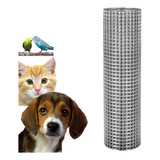 Tela P/ Cachorro Gato Soldada 1 X 25m Galvanizada Reforçada