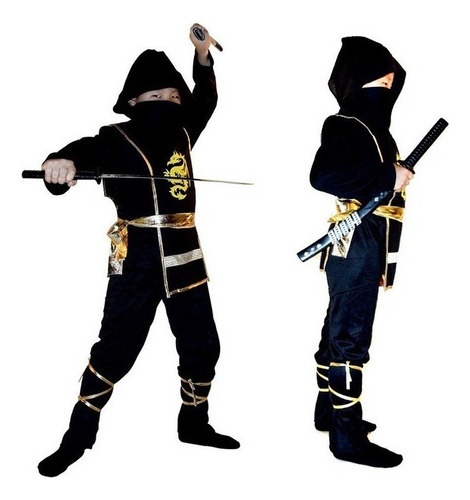 Kid Ninja Samurai Halloween Christmas Costume 2024
