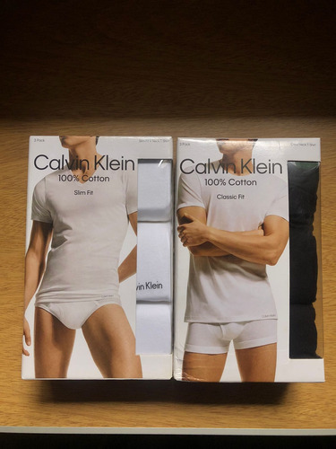 Pack 3 Remeras Calvin Klein Cuello V