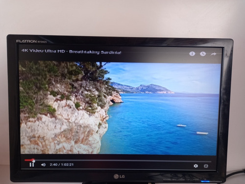 Monitor LG 19 Polegadas Linha Na Tela Vga Usado!!!