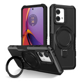 For Motorola Moto G84 Rotatable Ring Stand Hard Back Case