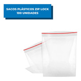 Sacos Plásticos Tipo Ziplock 6x9cm Com 100 Saquinhos Pequeno